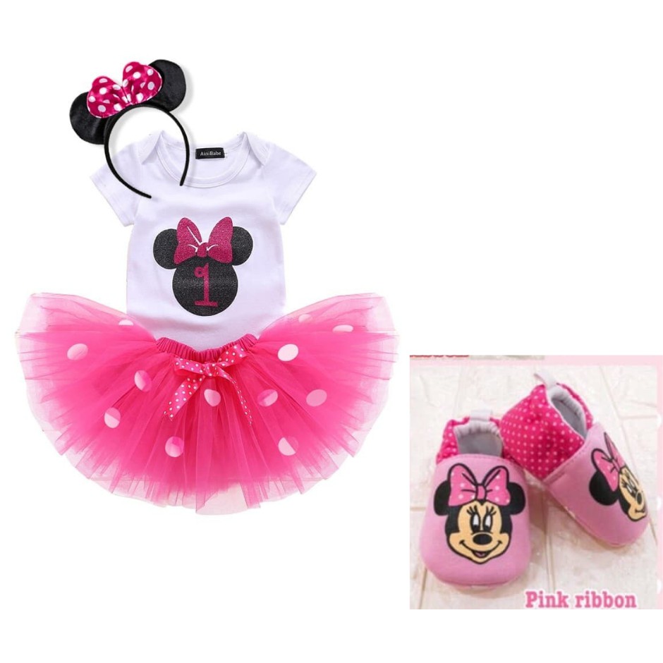 baby minnie mouse 1st birthday outfit