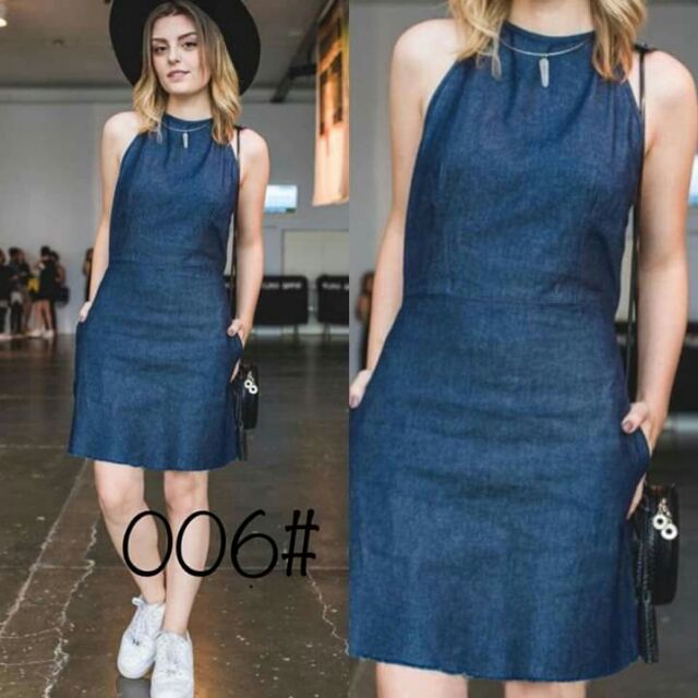 shopee denim dress