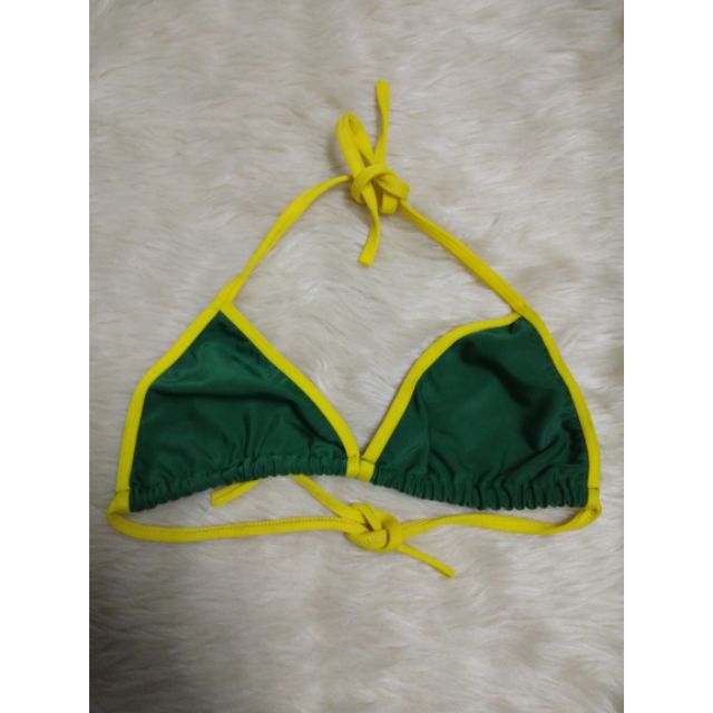 yellow and green bikini