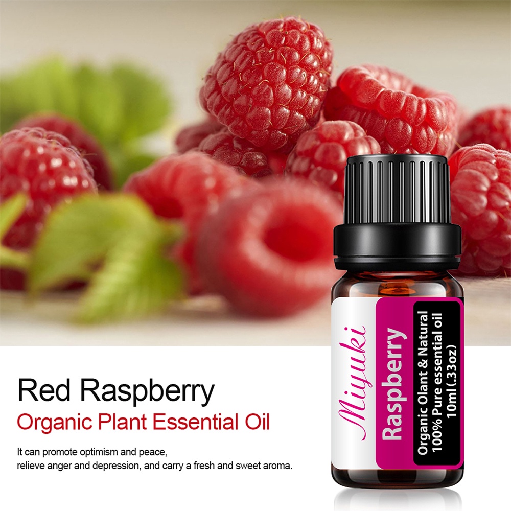 Raspberry Fragrance Oil 10ML QMassage Aroma Perfume Natural Fruity Essential Oils To Clean The Air