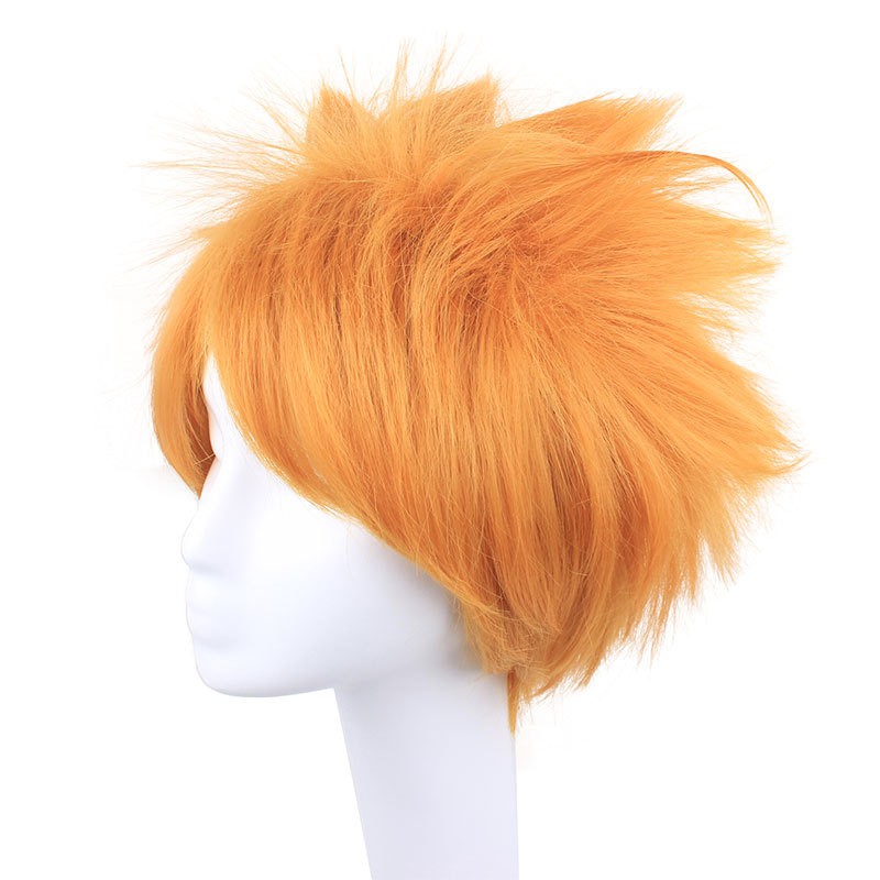 Bleach Kurosaki Ichigo Orange Cosplay Party Hair Full Wig