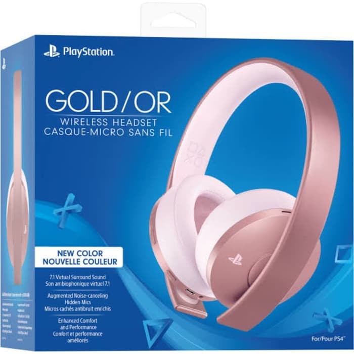 gold playstation 4 headset