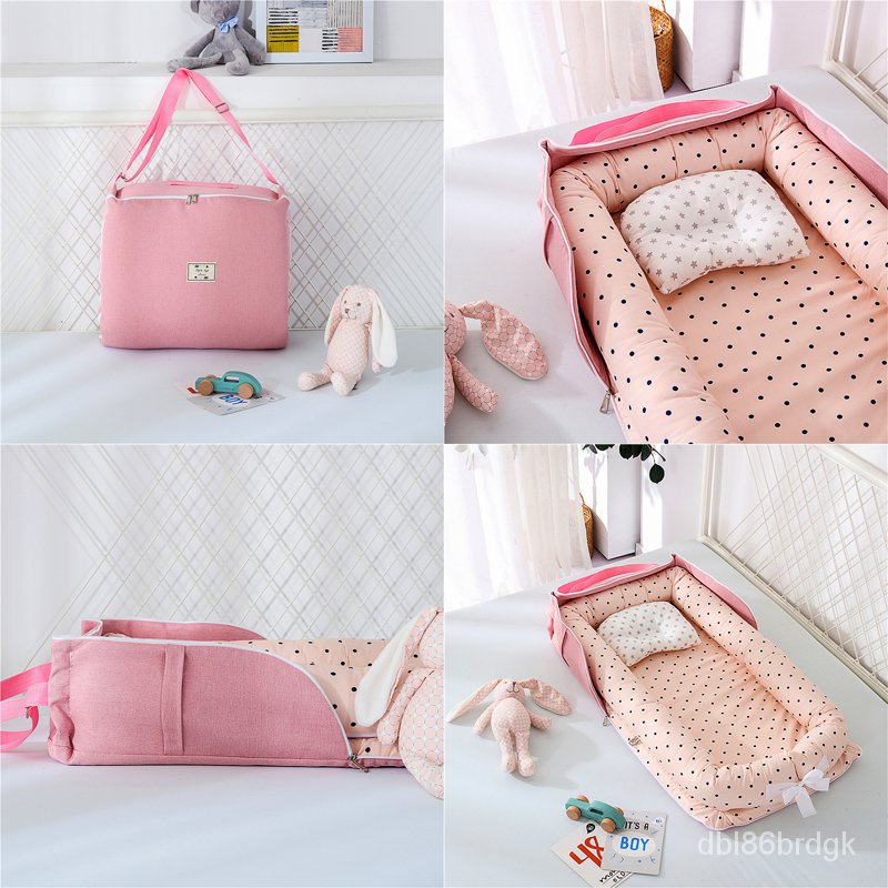 Portable Baby Nest Foldable Baby Lounger Portable Baby