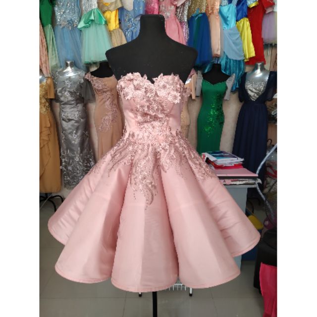 pink cocktail dress