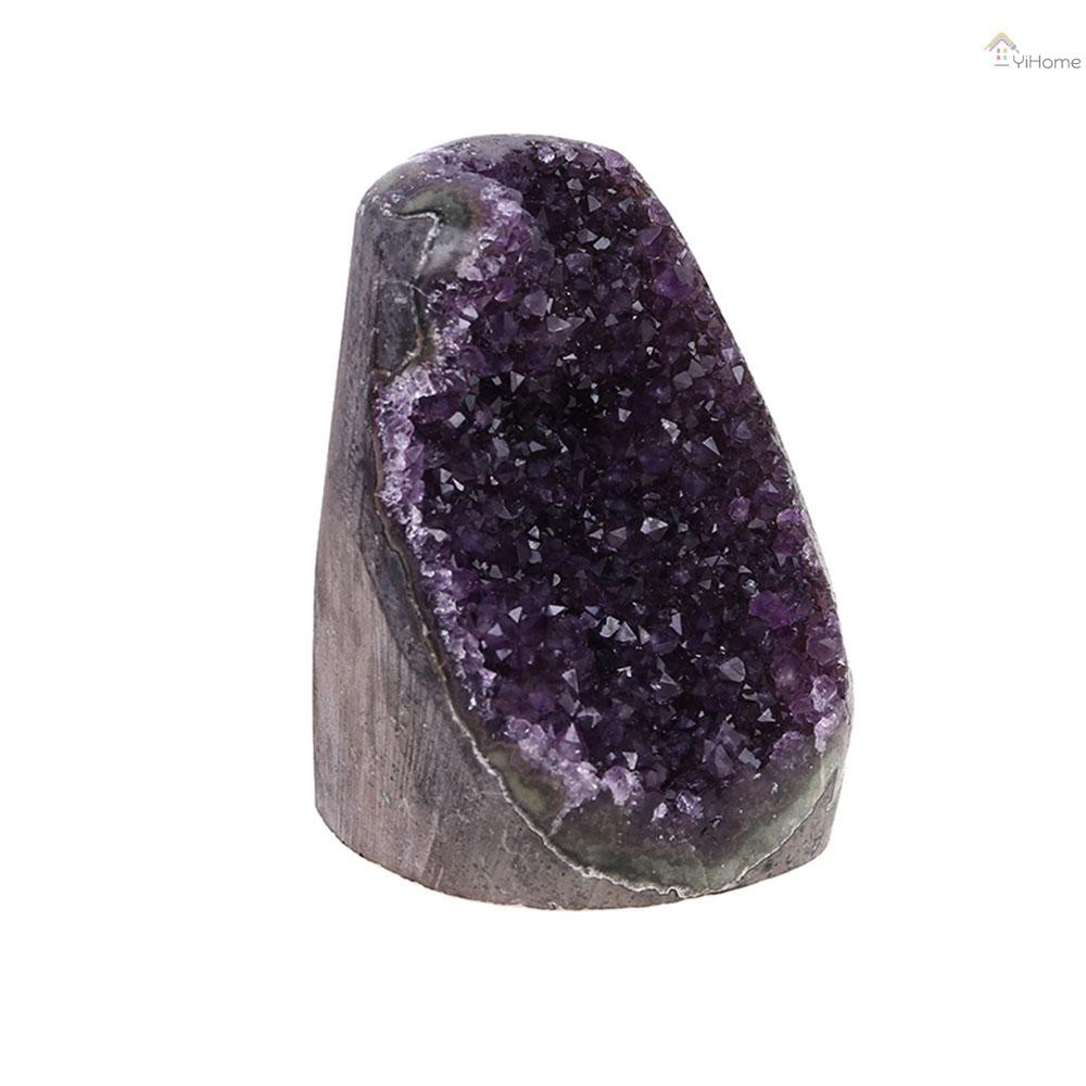 Yihome Dark Purple Amethyst Geode Natural Amethyst Crystal Geode Cluster Healing Stone Shopee Philippines