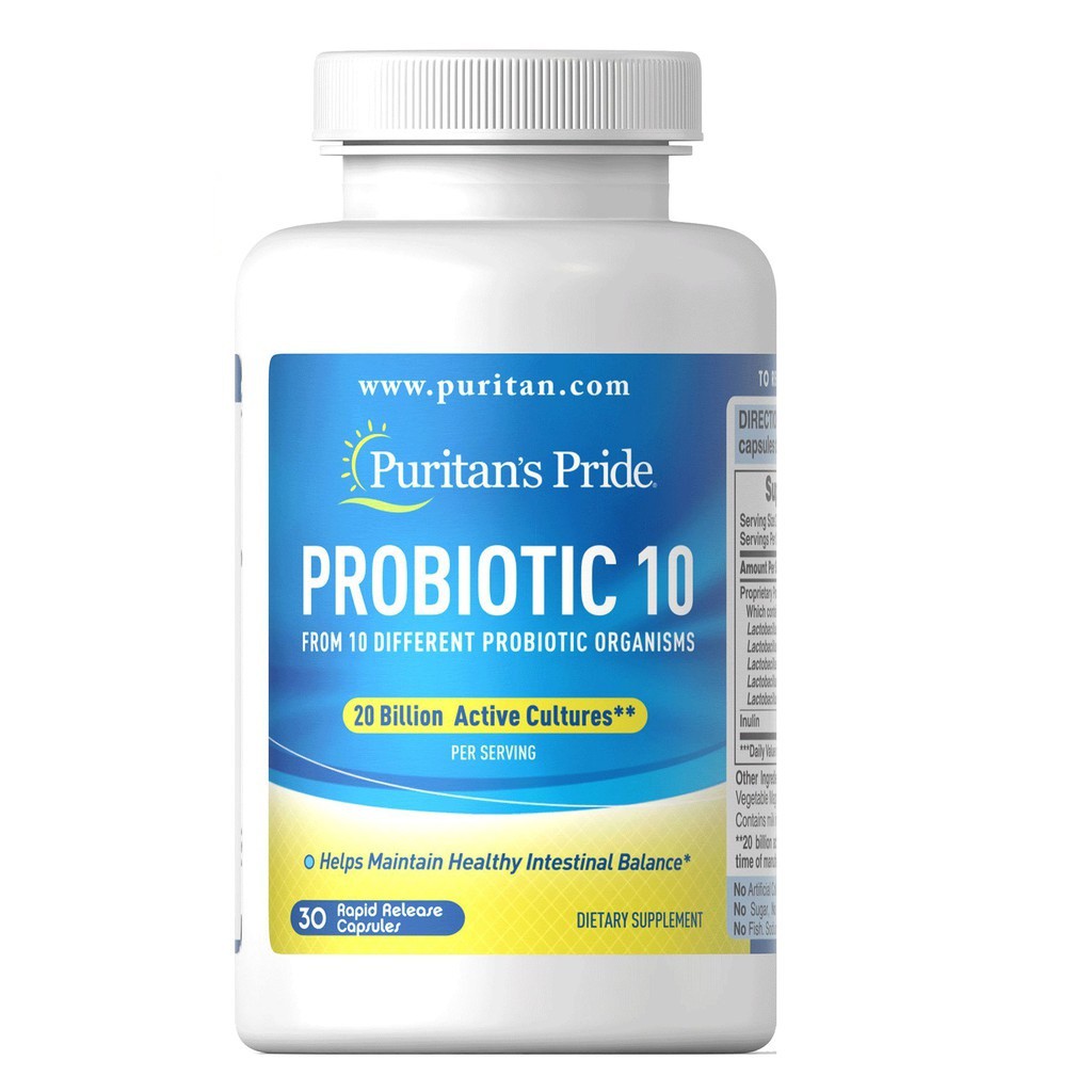 Puritan's Pride Probiotic 10 30 capsules | Shopee Philippines