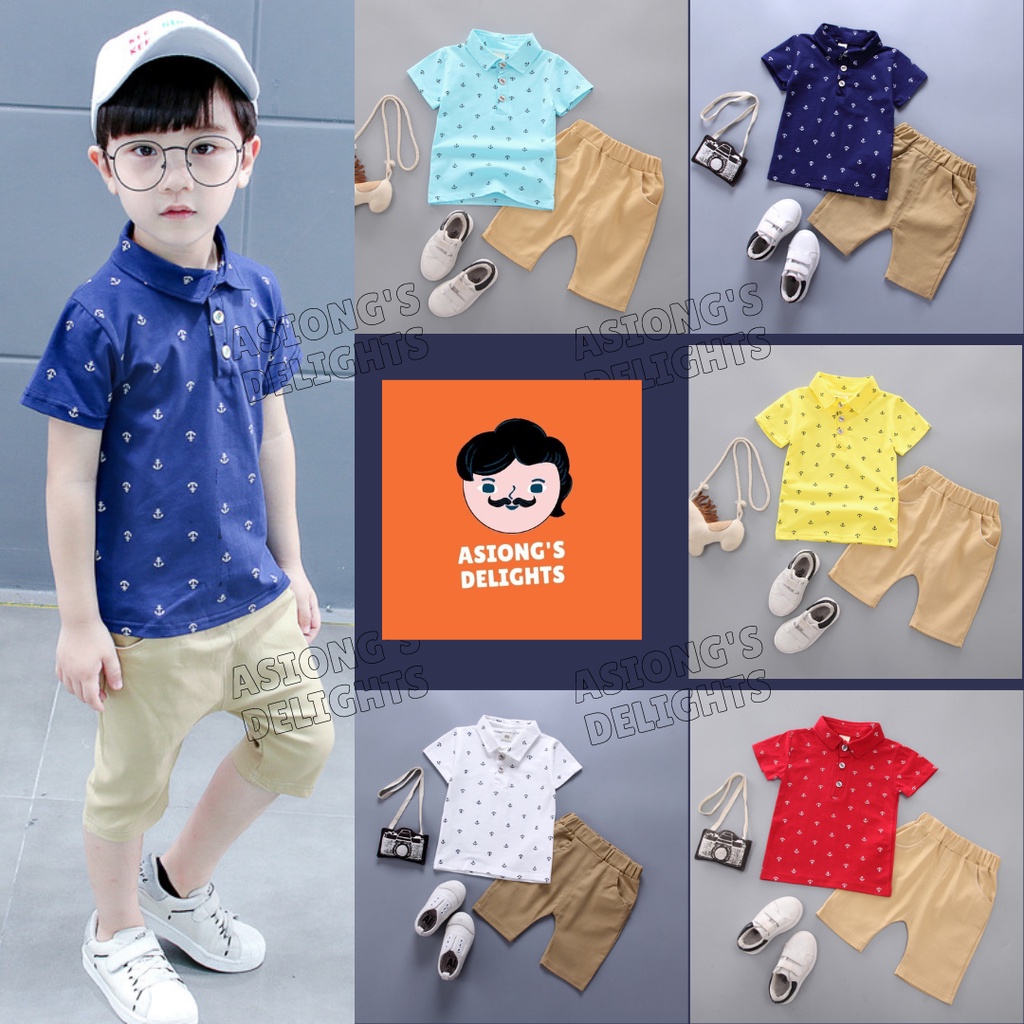 Baby Boy Polo Shirt + Shorts 6 months to 4 years old 2piece set (2nd