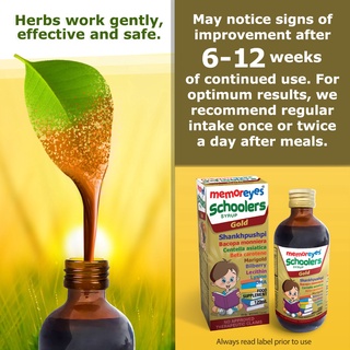 ﹍MemorEyes Schoolers Brain And Eye Supplement Memory Enhancer For Kids Plus DHA Vitamins Syrup 120ml #3