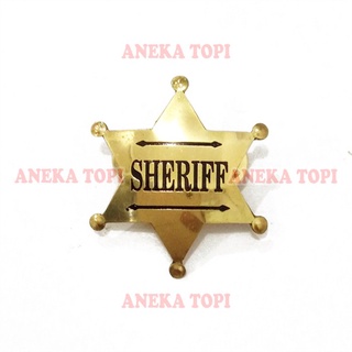 Sheriff Badge Brass Metal Material - Sherif Star Pin Sherif Star Sherif - Various Hats #2
