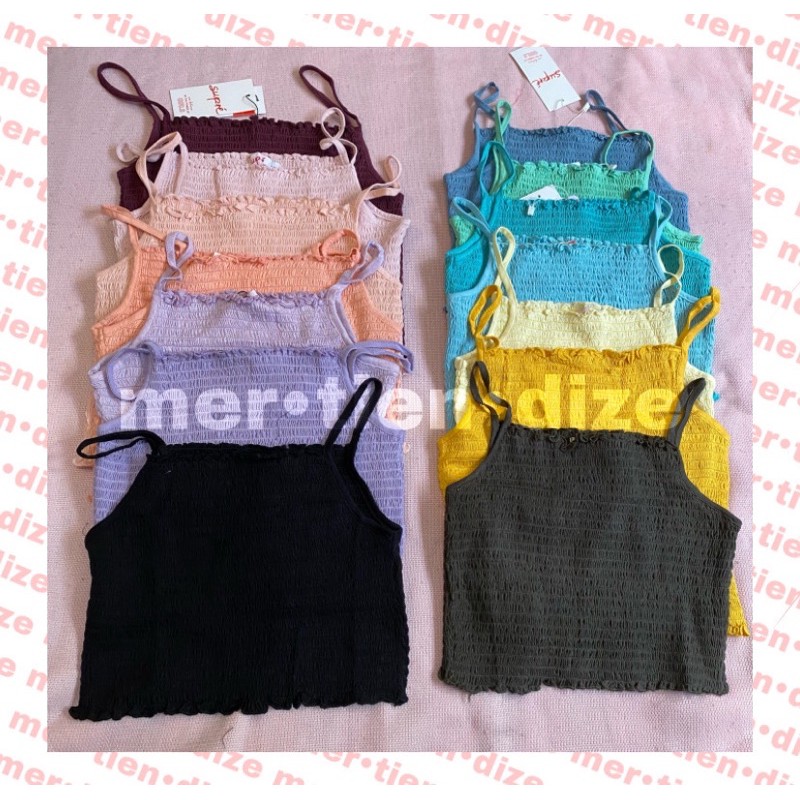 SUPRE SHIRRED HALTER TOP - RESTOCKED | Shopee Philippines