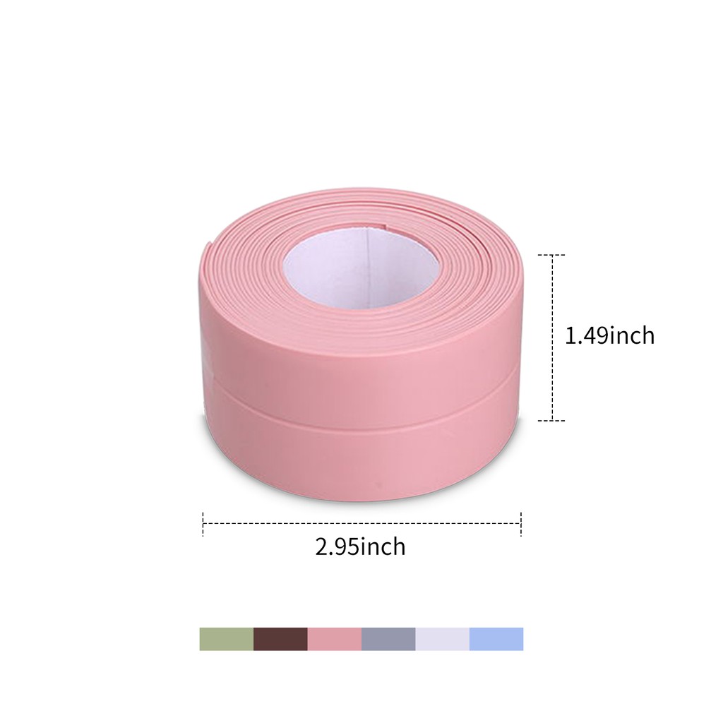 FIKI-adhesive Caulk Strip Moisture-proof Anti-mold Waterproof Caulking Tape for Kitchen Countertop Edge Protector Sealing Strip