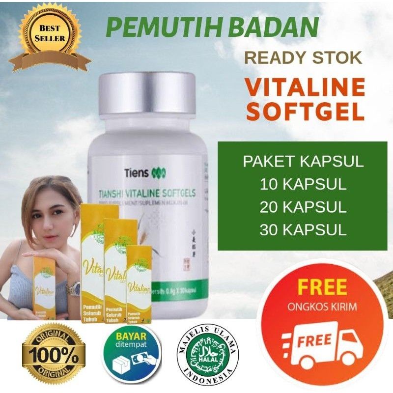 Body Whitening Vitaline Softgel Tiens Natural herbal Solution To ...