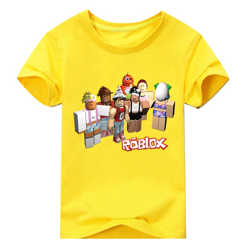 Boy S Girls Tops Roblox T Shirt 100 Cotton T Shirts For Kid Shopee Philippines - ขายถก roblox boys 105 155cm body height cotton t shirts