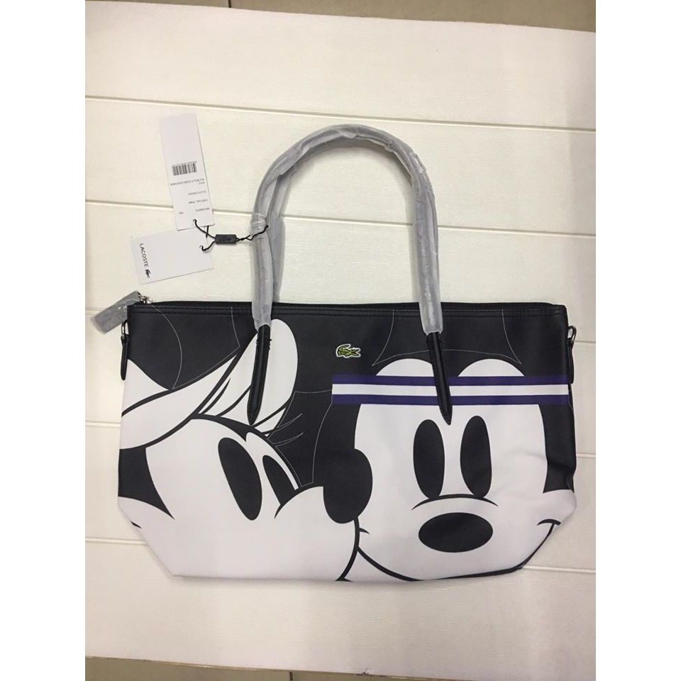 lacoste mickey mouse bag