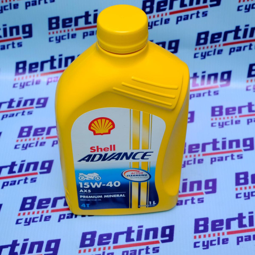 SHELL ADVANCE AX5 (YELLOW) 15W-40 ENGINE OIL Genuine | Shopee Philippines