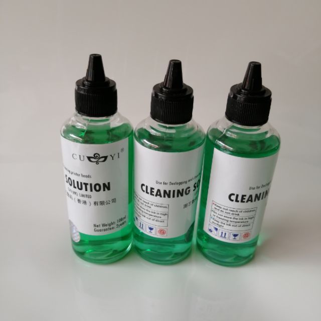 cuyi cleaning solution 100ml for printer head EP ,CA ,BRO,HP Shopee Philippines