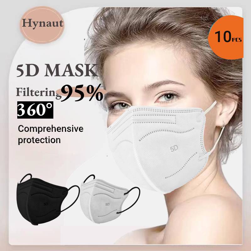 50PCS 5D mask kn95 facemask original disposable butterfly face mask 5 ...