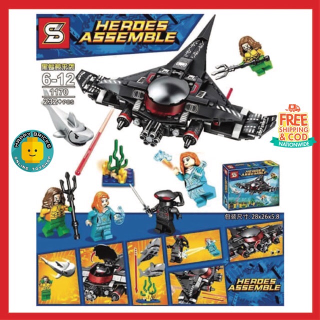 lego aquaman black manta strike