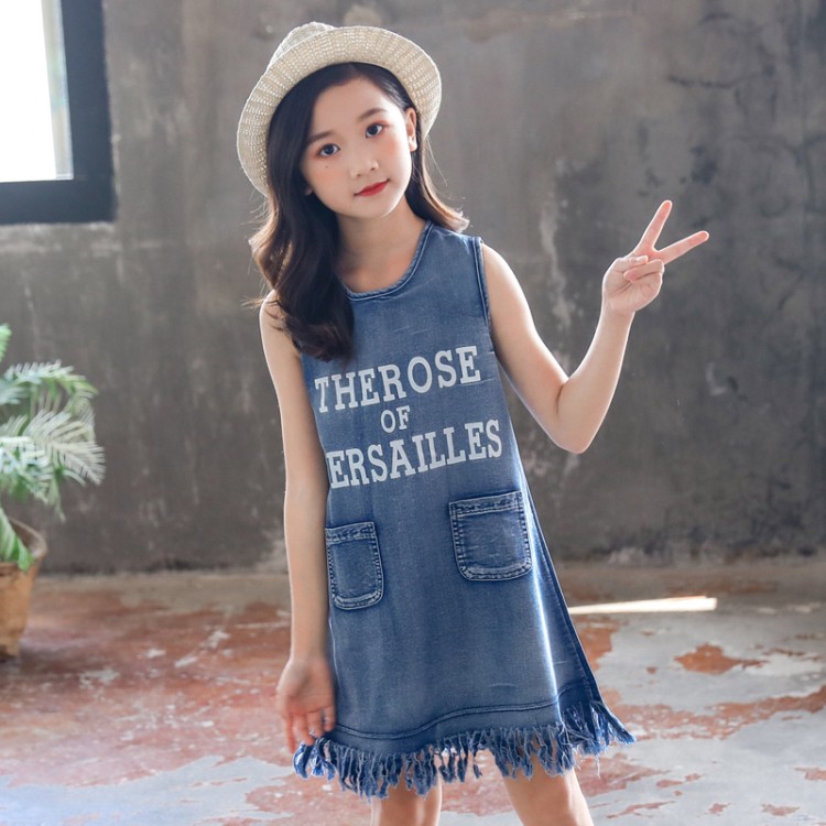 denim dress for kid girl