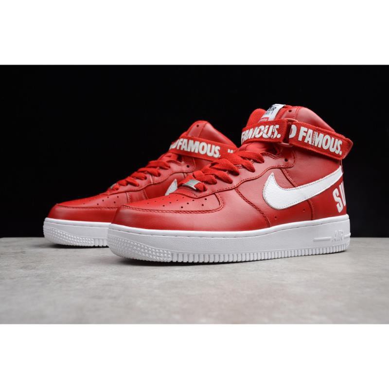 nike air force 1 supreme red