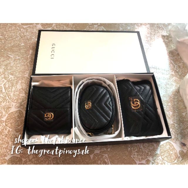 gucci triple belt bag