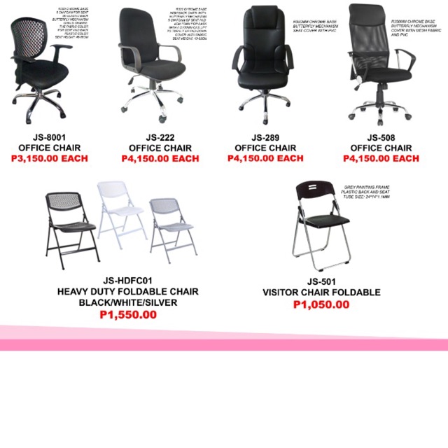 ONHAND JERSEY OFFICE CHAIRS | Shopee 
