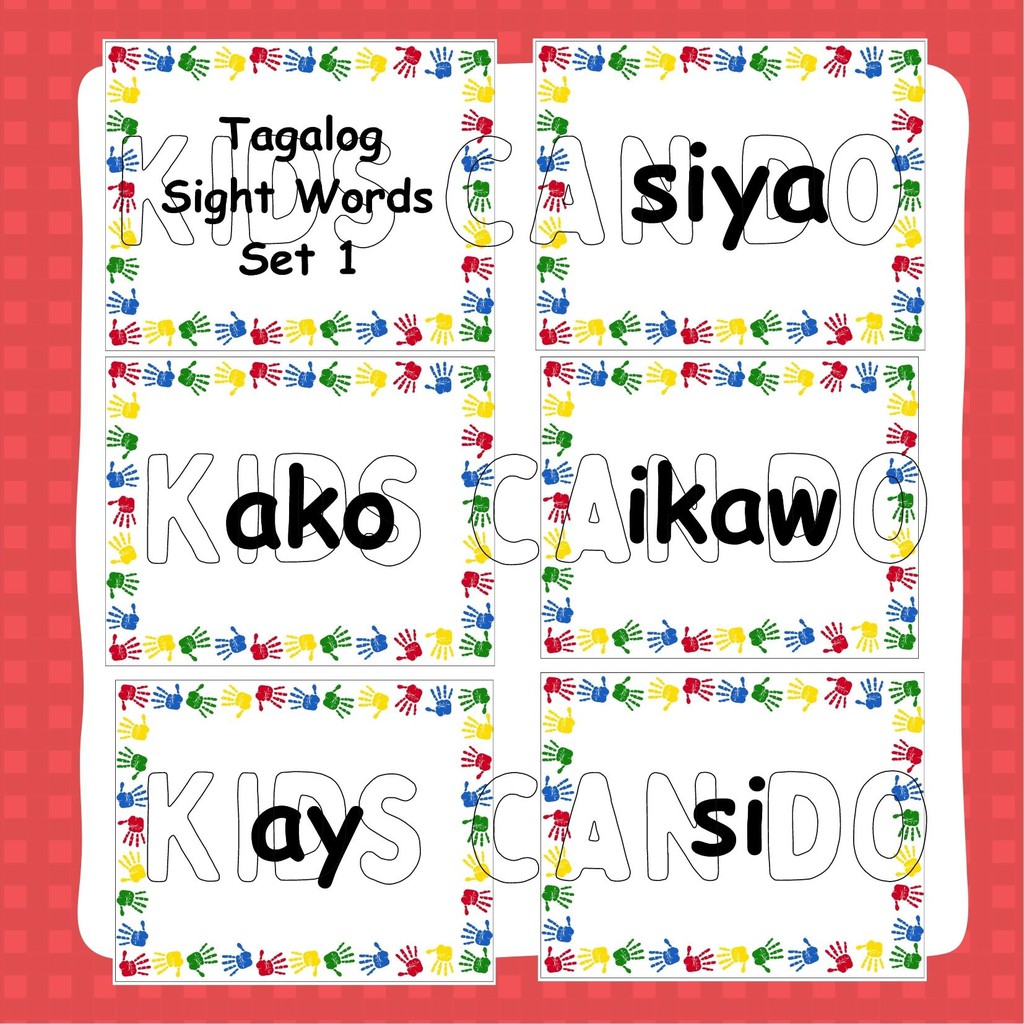 Tagalogfilipino Sight Words For Children Learning Fil - vrogue.co