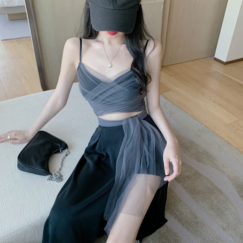 summer dress with two slits