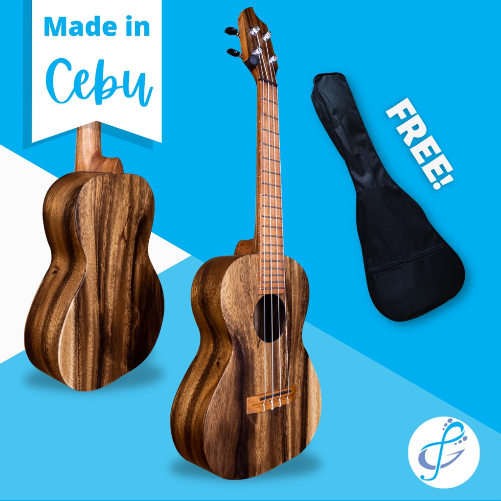 AnjSeries Acacia Tenor Ukulele (27 inches Made in Cebu Handcrafted