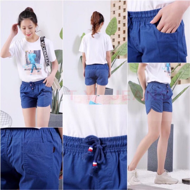 100 cotton denim shorts