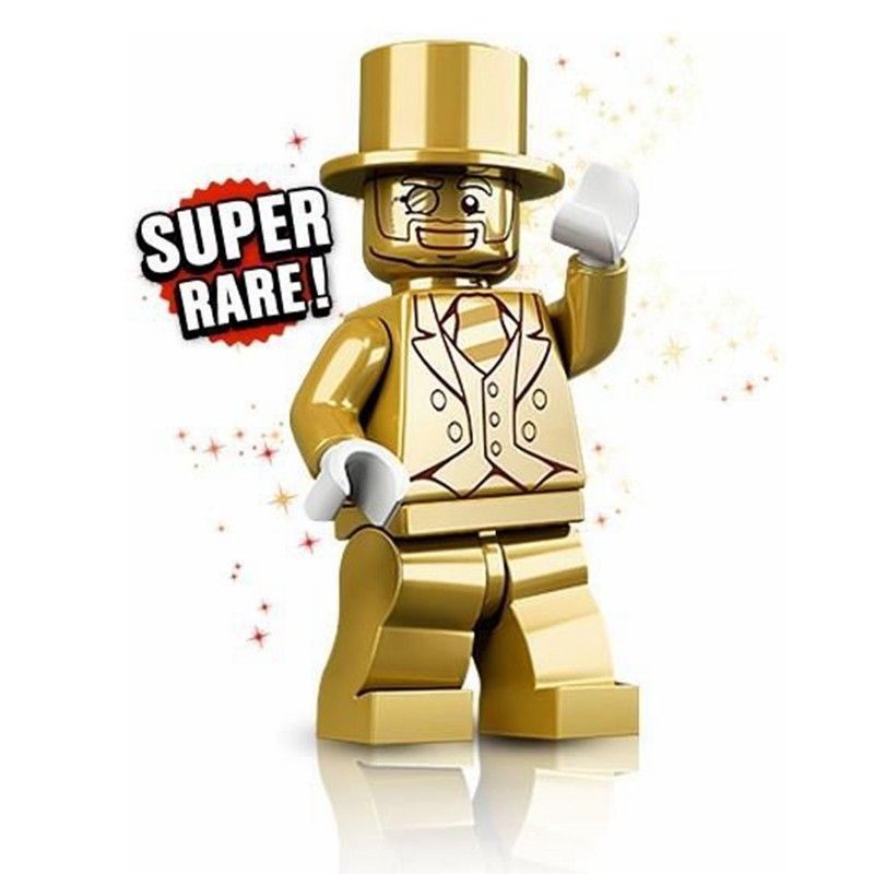 mr gold lego minifigure