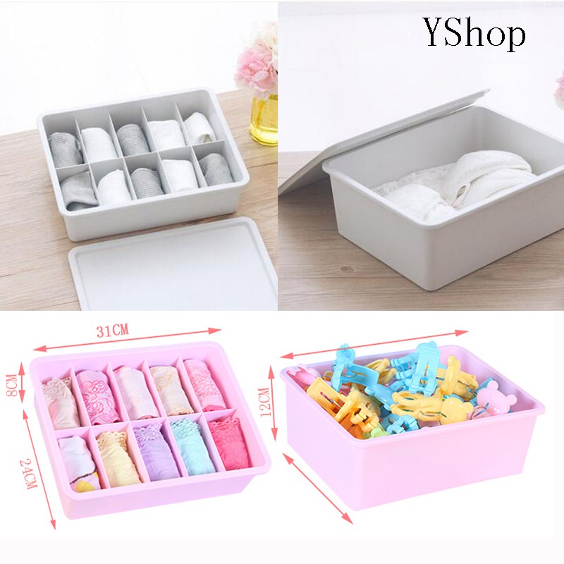 Drawer Dividers Storage Boxes Organiser For Underwear Socks