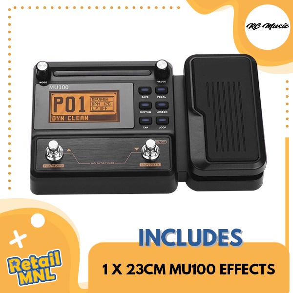 Retailmnl MU100 Guitar Multieffects Processor Electric Guitar Effect