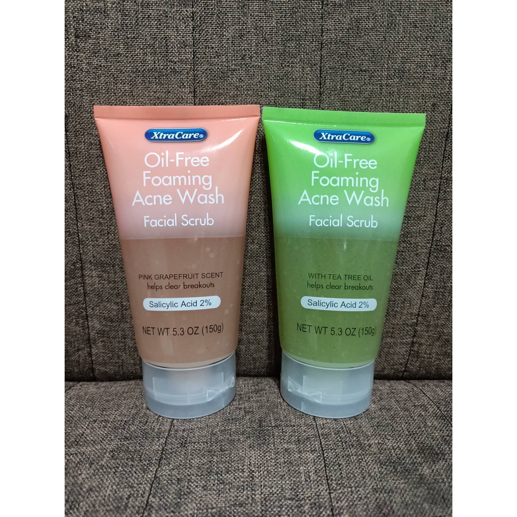 Xtra Care OilFree Foaming Acne Wash Facial Scrub (150g) Shopee