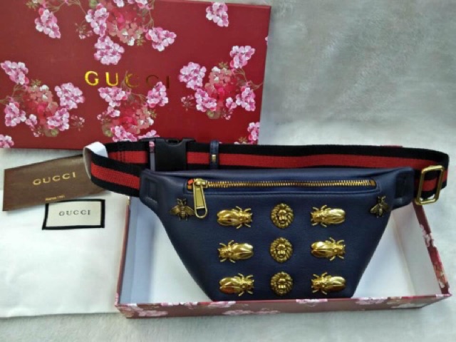 gucci animal stud belt