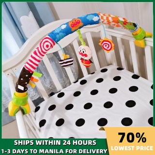 Music Bed Clip Hanging Bell Pendant Clip Moving Rattle Toy for Baby Stroller Safety Seat