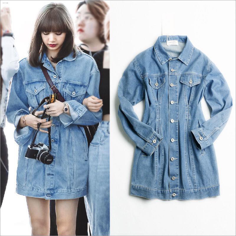 blue denim dress