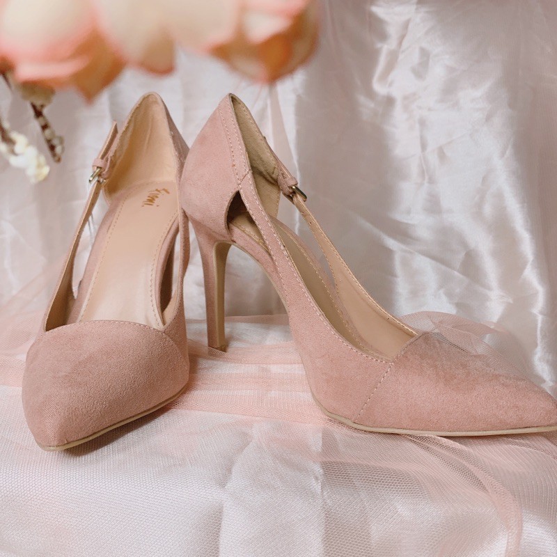 rose pink high heels