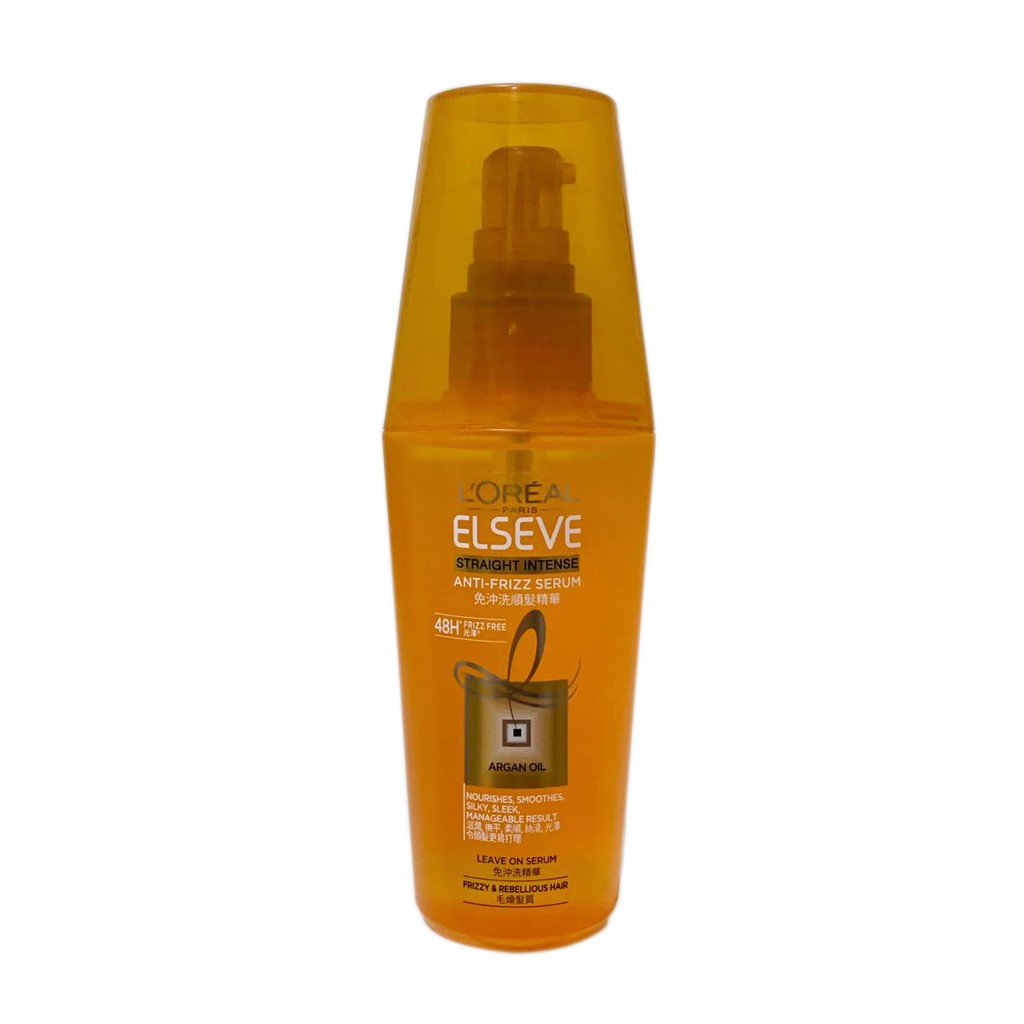 Loreal Elseve Straight Intense Anti Frizz Serum 100ml Shopee