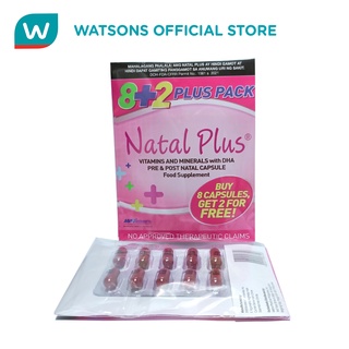 NATAL PLUS Pre and Post Natal Multivitamins with DHA 8+2 Capsules #6