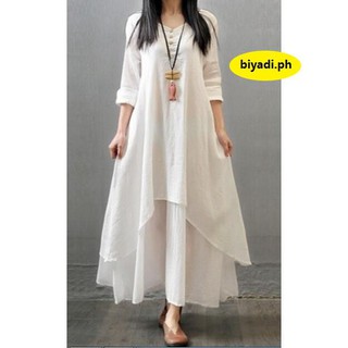 long dress long sleeves casual