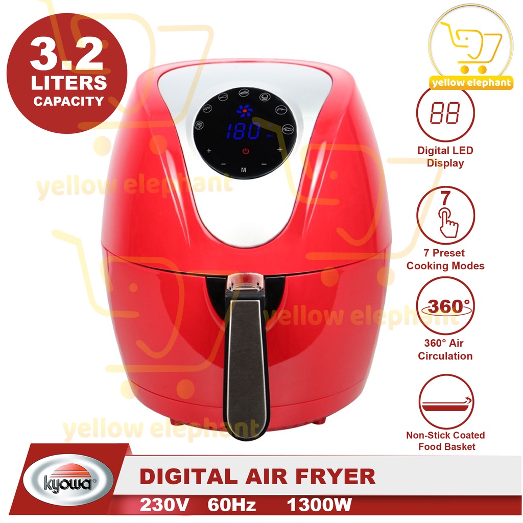 Kyowa Digital Air Fryer 3.2l 1300w Shopee Philippines