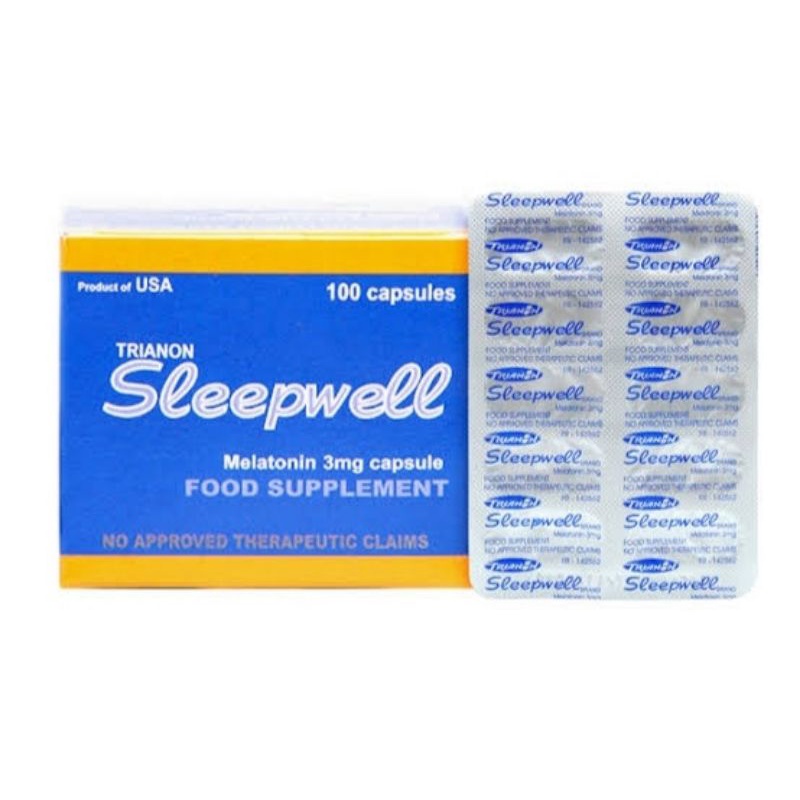 Sleepwell Melatonin 3mg 10 Capsules | Shopee Philippines