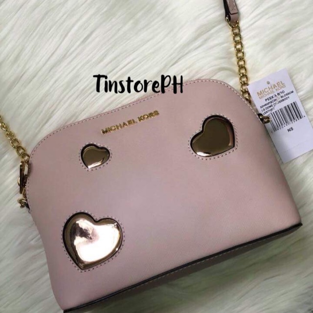 michael kors heart crossbody