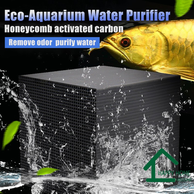 EcoAquarium Water Purifier Cubes Fish Tank Activated Carbon Water