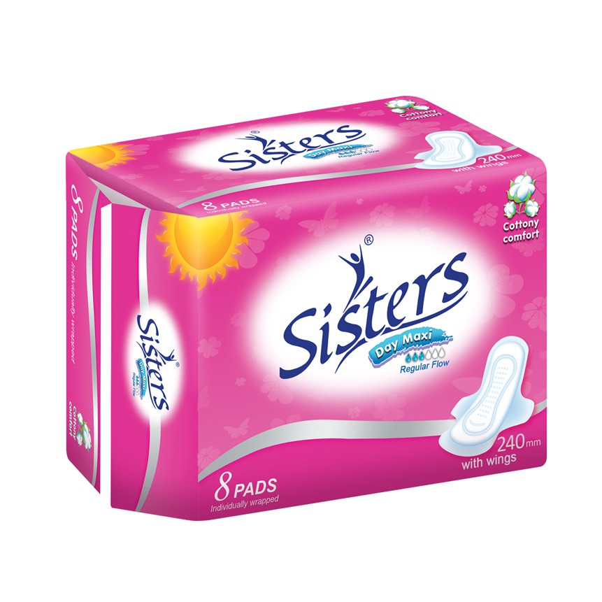 Sisters Sanitary Napkin Silk Floss (Dayuse) 8's Shopee Philippines