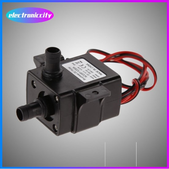 【Best price】genuine 12V DC universal ultra quiet mini brushless submersible water pump 240L/H Black