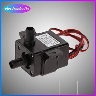 【Best price】genuine 12V DC universal ultra quiet mini brushless submersible water pump 240L/H Black #1