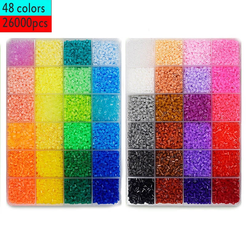 Shipping 48 Colors Perler Puzzl 2.6mm 26000 pcs Supplementary package ...