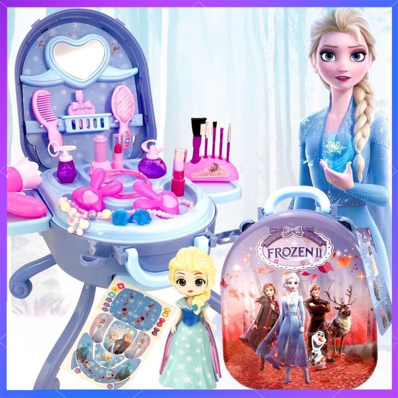 COD 3In1 FROZEN ELSA Make Up toy Dressing Table toy set Girls